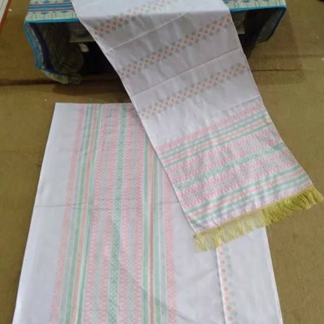 Songket batak tumtum broken white gradasi