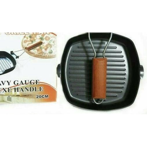 ♪ Xinmao Square Grill Pan / Teflon bentuk kotak non stick frying ❃