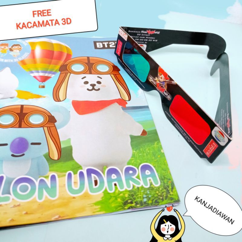Komik 3D COMIC FREE KACAMATA 3 DIMENSI BTS