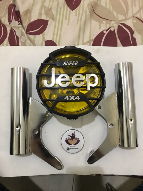 Lampu jeep variasi byson plus breket lampu longsong