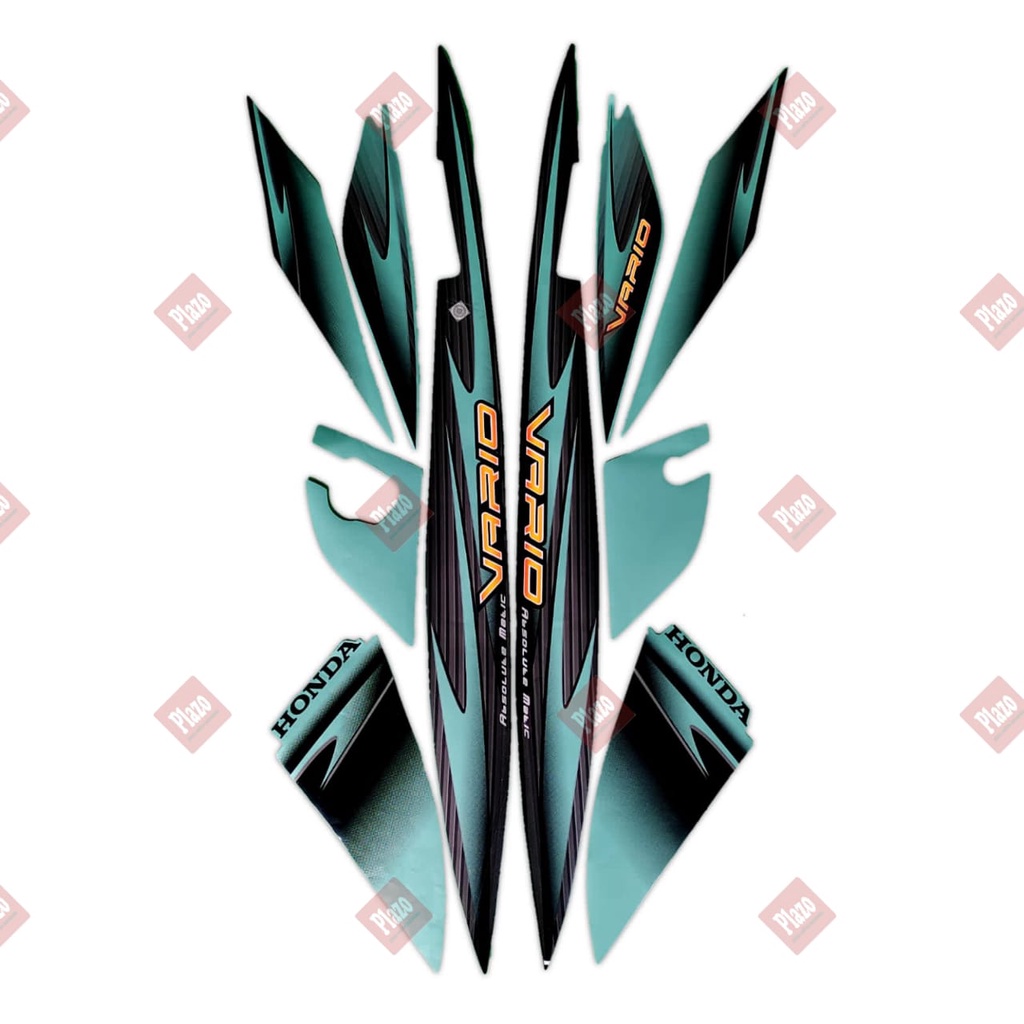 stiker motor / striping honda vario cw 110 2006 hijau