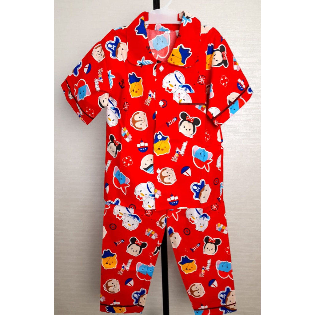 piyama anak karakter/baju tidur anak perempuan usia 7-8 tahun
