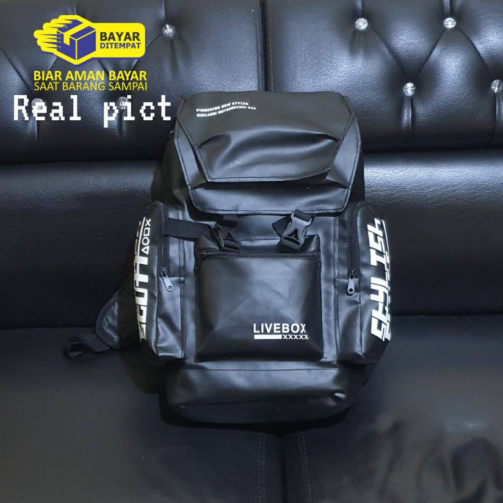 Tas Ransel Pria RDN 015 Distro Bandung Ransel Punggung Backpack Cowok Keren Sek BRAN NB-Tp F7B55