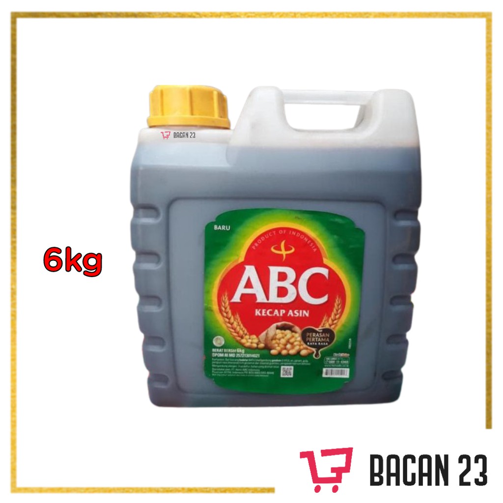 ABC Kecap Asin Jergen (6kg) / Kecap Asin Jerigen / Bacan 23 - Bacan23