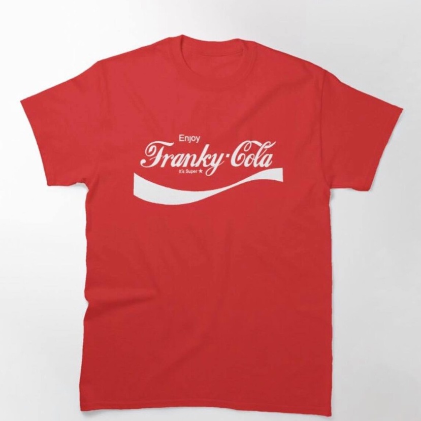 Tshirt Enjoy Franky Cola Onepiece Parody Red