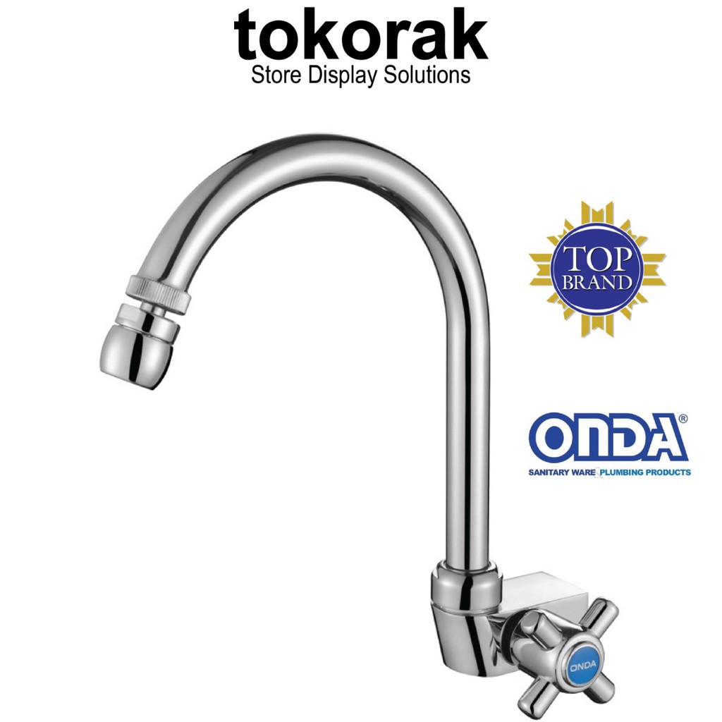 Cuci Gudang Kran Dapur Onda 627 Ca 1/2" Keran Air Angsa Tembok Cuci Piring lKo0xAh7l8o0r