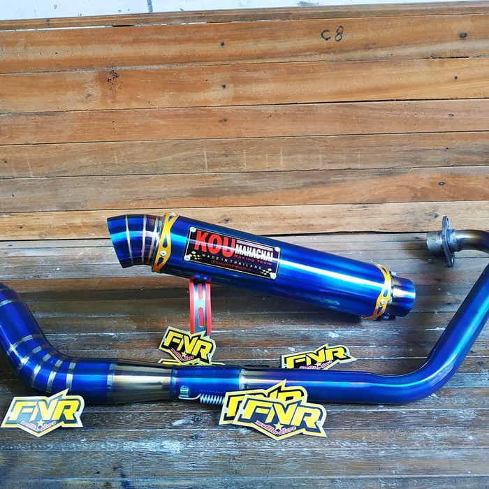 KNALPOT KOU BLUEMOON VIXION - FU - SONIC - CB150R - R15