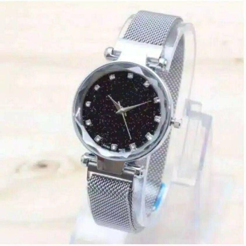 JAM TANGAN WANITA JAM MAGNET RANTAI JAM TANGAN ANALOG