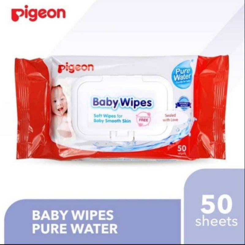 BABY WIFES SOFT WIPES FOR BABY SMOOTH SKIN ISI 50PCS