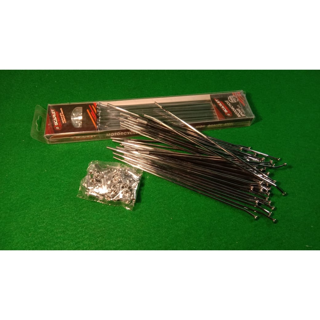 RUJI SET SCT MX KLX CHROME 9x235/206 SCARLET