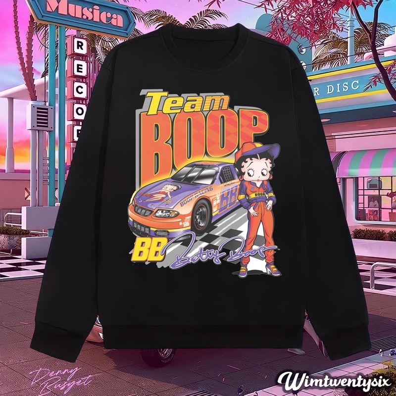 sweater | sweatshirt | crewneck | Nascar Betty Boop