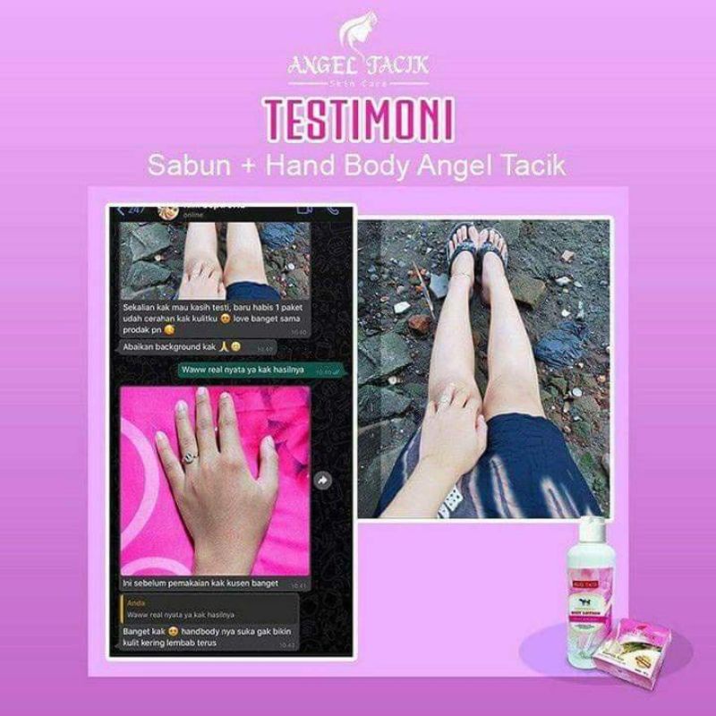 ANGEL TACIK Handbody Lotion pemutih | Booster whitening BPOM Original