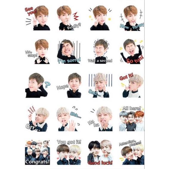 

BTS meme sticker murah BTS Quotes sticker murah