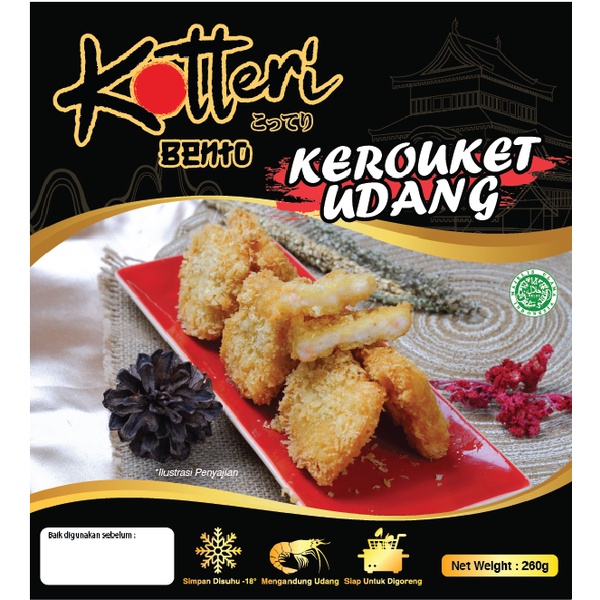 

NUGGET / KROKET UDANG KOTTERI (real meat) @ 1 tray RTL (isi 8 pieces)