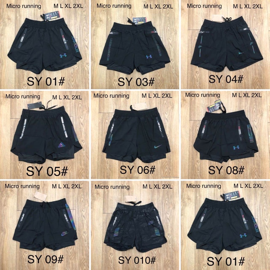 HQ SY00# CELANA OLAHRAGA MICRO DRYFIT TRAINING IMPORT / CELANA BRANDED / CELANA PENDEK