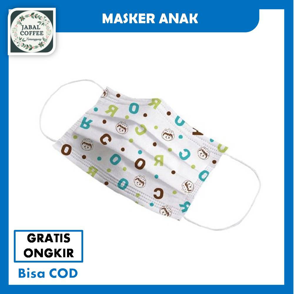 Masker Anak 3 Ply Karakter / Masker Anak 3 Ply Kids Child Mask Motif Earloop