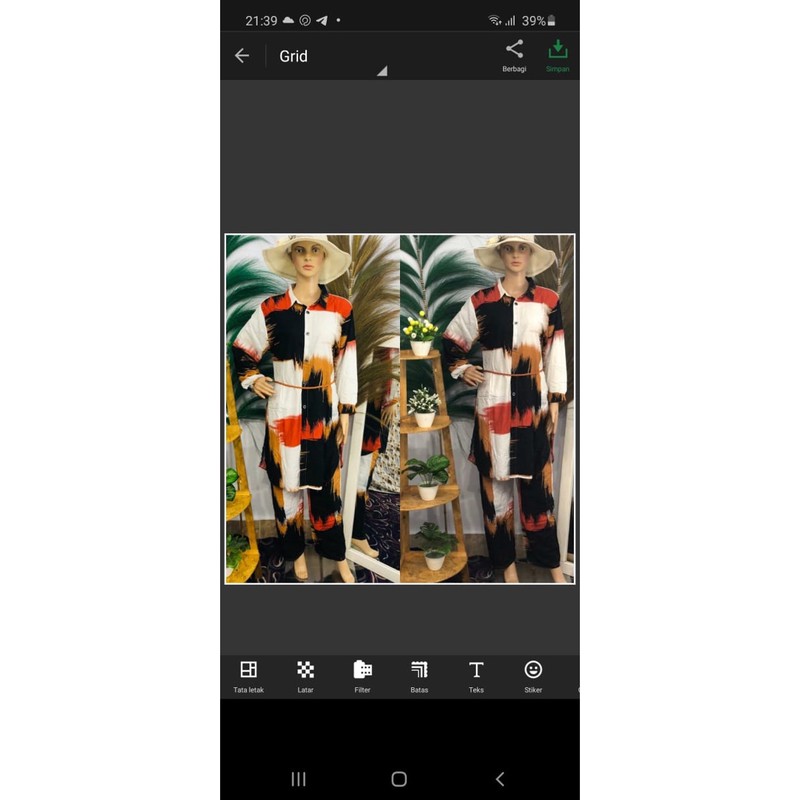 Set Tunik / Setelan Tunik Rayon Kekinian / One Set Rayon