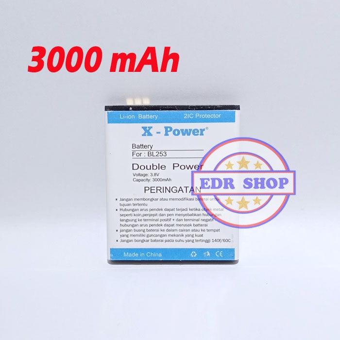 Batre Lenovo A2010 BL253 A 2010 Batu Baterai Battery Tanam Double Power 01