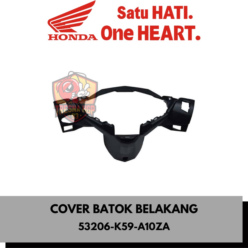53206-K59-A10ZA COVER BATOK BELAKANG VARIO ESP 150 ORIGINAL | COVER HANDLE RR 53206K59A10ZA