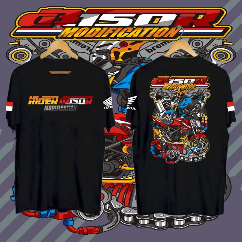 kaos distro rider CB150R modifikasi