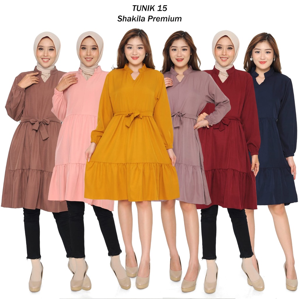 TUNIK WANITA/DRES SHAKILA IMPOR