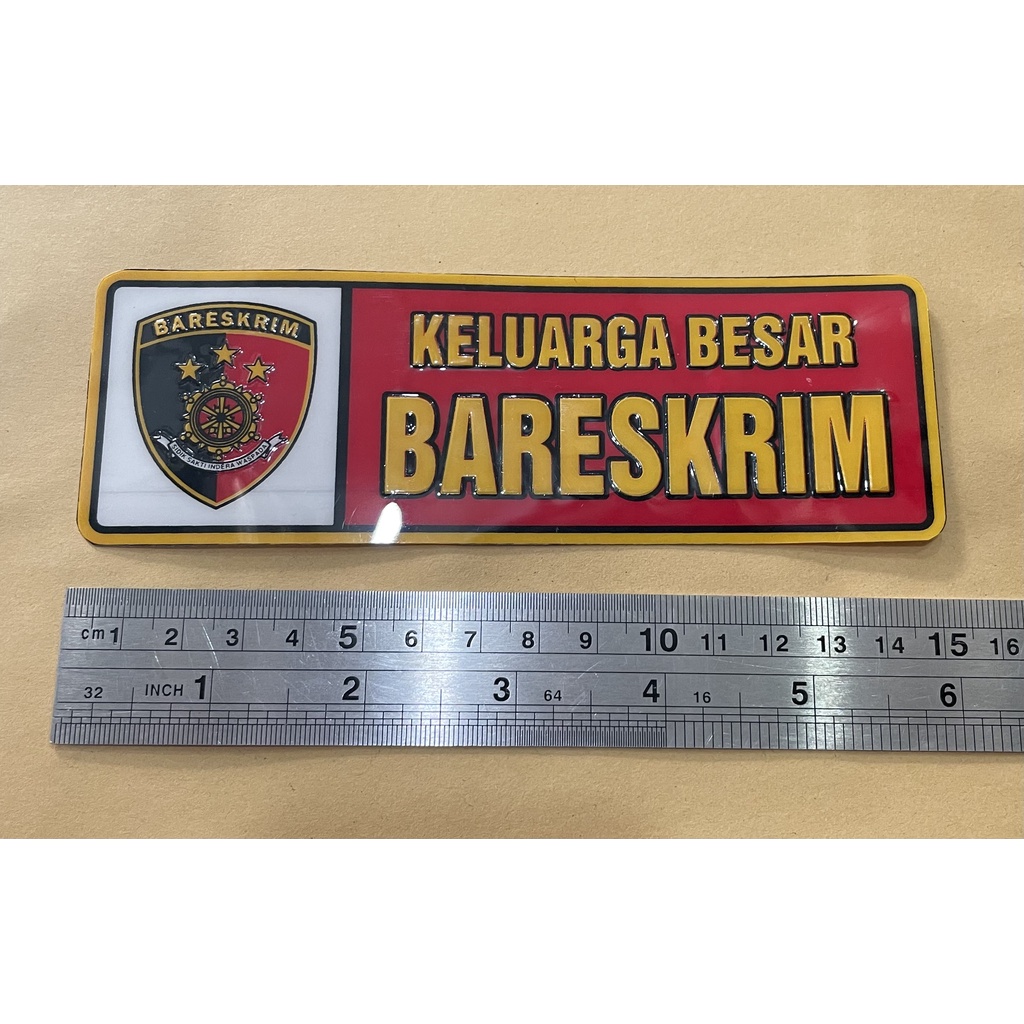 Sticker Bareskrim (Pjg)  - Stiker Bareskrimum - Sticker Mobil - Stiker- Panjang