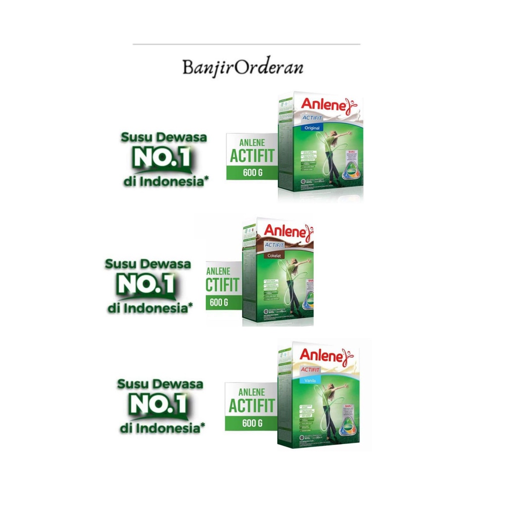 

Anlene Actifit 600 gr/anlene Actifit 3x 600 gr / Banjir orderan