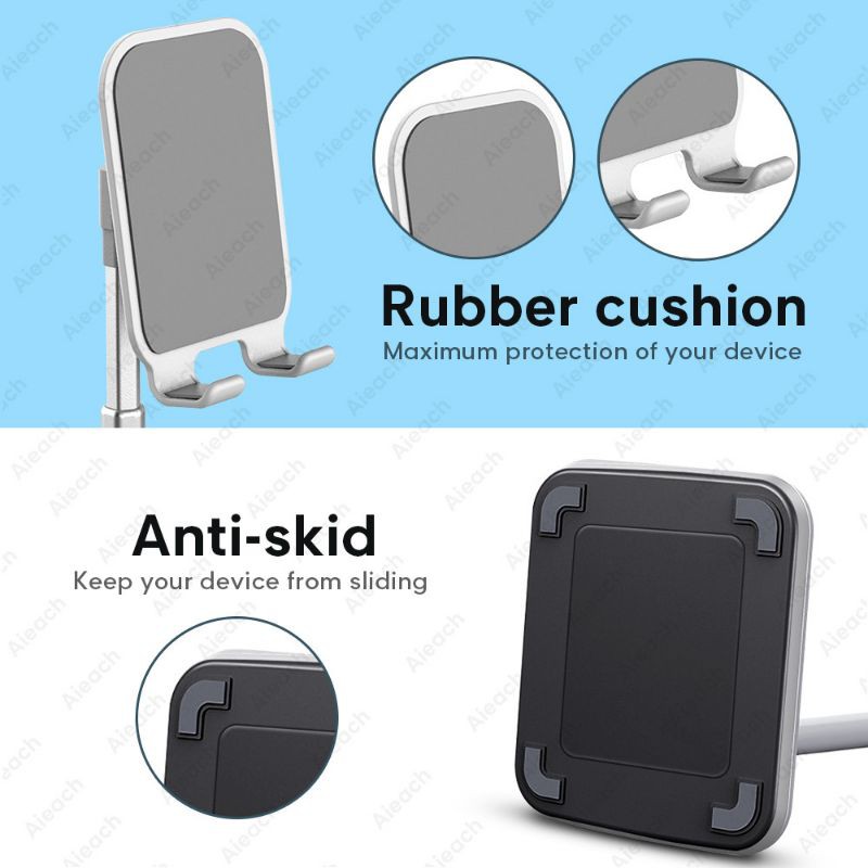 HOLDER HANDPHONE HOLDER DUDUKAN DEKSTOP ALUMUNIUM