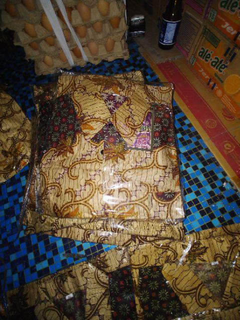 Baju Batik Wayang Pria Lengan Pendek Big Size M L Xl Xxl Atasan Pria Batik Slimfit Modern Original