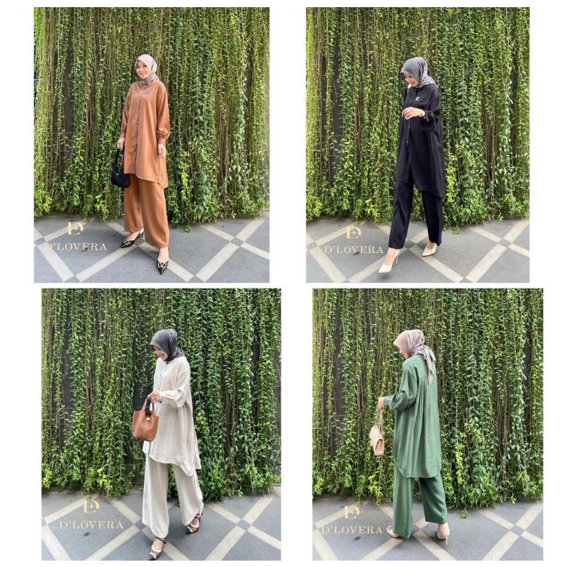 Setelan Wanita / Setelan Tunik Wanita Zuri Set by D'Lovera