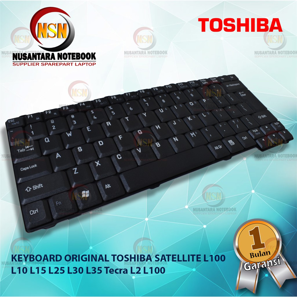 Keyboard Original Toshiba Satellite L100 L10 L15 L25 L30 L35 Tecra L2