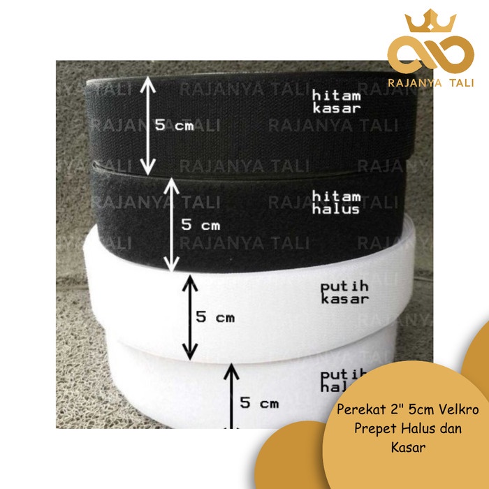 

Perekat 2" 5cm Velkro Prepet Halus dan Kasar - Putih RJT