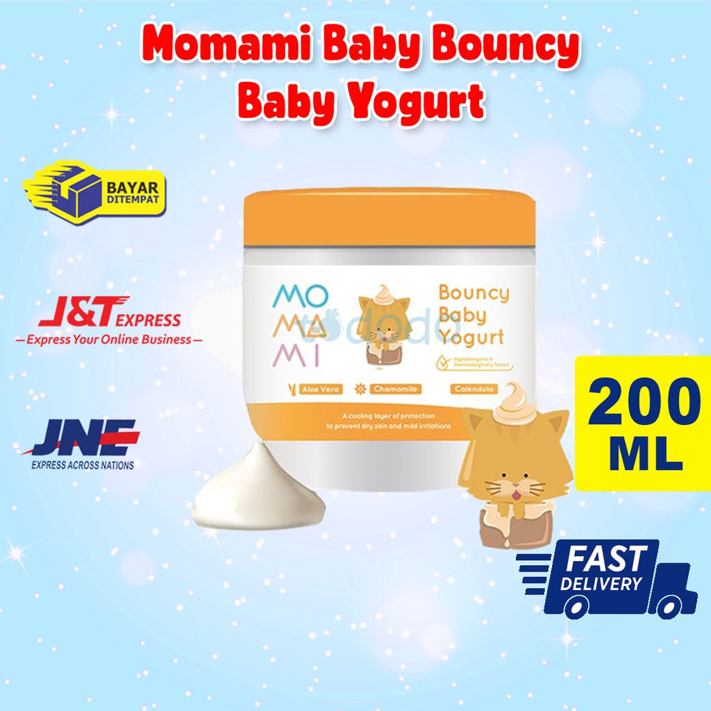 Momami Baby Bouncy Baby Yogurt 200ml - Lotion &amp; Cream Bayi