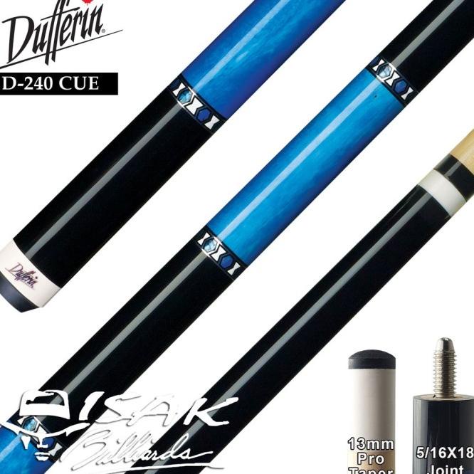 Dufferin D-240 Pool Cue - Canada Maple Billiard Stick Stik Biliar Play