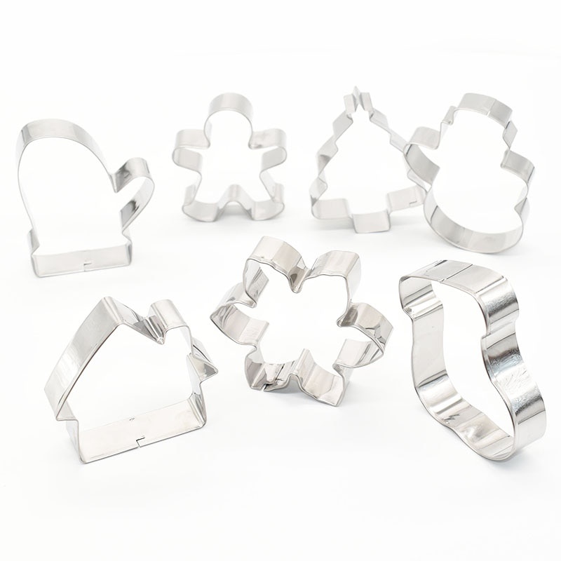 5Pcs/set Christmas Cookie Cutter Gingerbread Xmas Tree Biscuit Mold DIY Kitchen Baking Tool