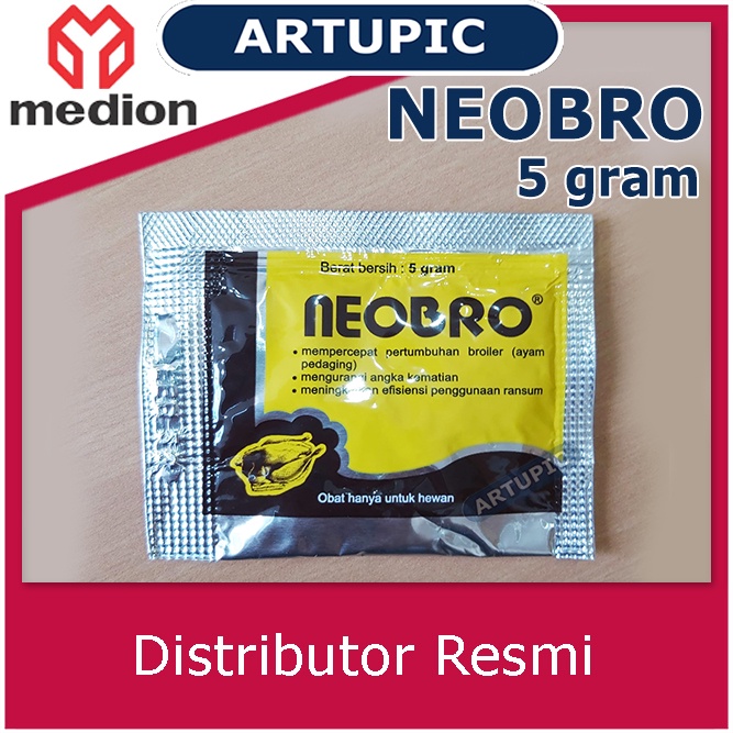 Neobro 5 gram Vitamin Penambah Nafsu Penggemuk Broiler