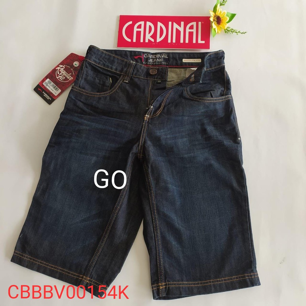 gof 32 CARDINAL CBBBV Celana Pendek Jeans Bermuda Casual Sobek Slimfit Reguler Fit Cowok Dewasa