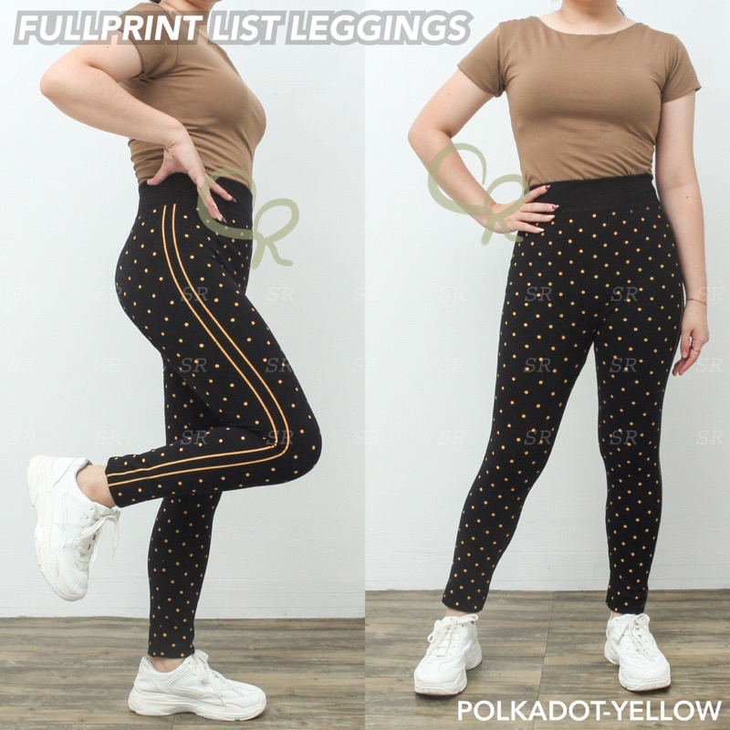 Legging Wanita Import Fullprint Motif Corak Katun Premium