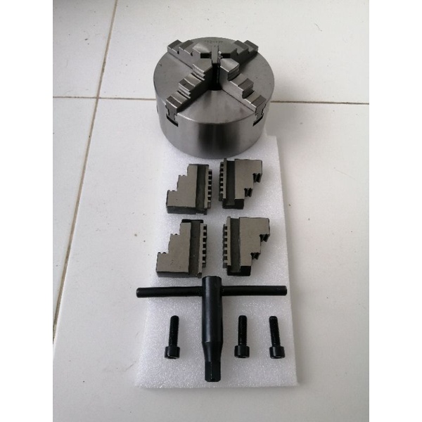 Chuck bubut 4 jaw K12-125 model bola dunia