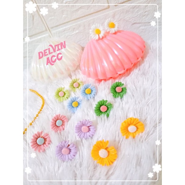 COD Anting wanita bunga daisy model korea unik lucu