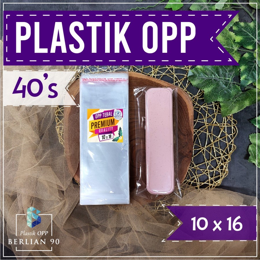 Plastik OPP Tebal 10x16 40s Micron Plastik OPP Lem Plastik OPP Seal Plastik Aksesories