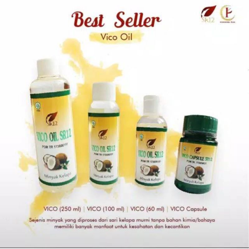 

VCO VIRGIN COCONUT OIL 60 ml / MINYAK KELAPA MURNI / VICO OIL SR12 MENINGKATKAN IMUN TUBUH