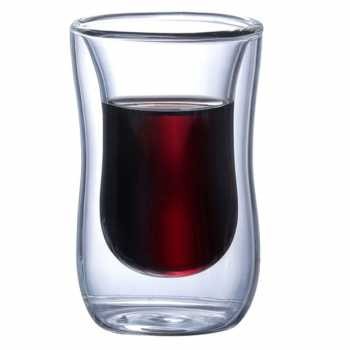 Original Gelas kopi double wall cangkir kopi teh double wall coffee glass mug double wall unik-Gelas 80ml