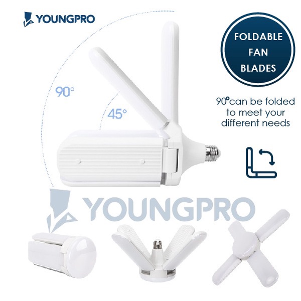 YOUNGPRO YFB60W -LAMPU KIPAS BLADE FAN LED BULB SUPER TERANG 60WATT