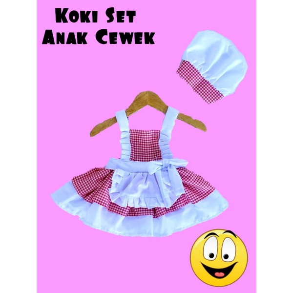 Kostum Koki Cewek Baby Newborn/Kostum Chef Anak Perempuan/Baby PhotoShoot/Kostum Bayi Lucu
