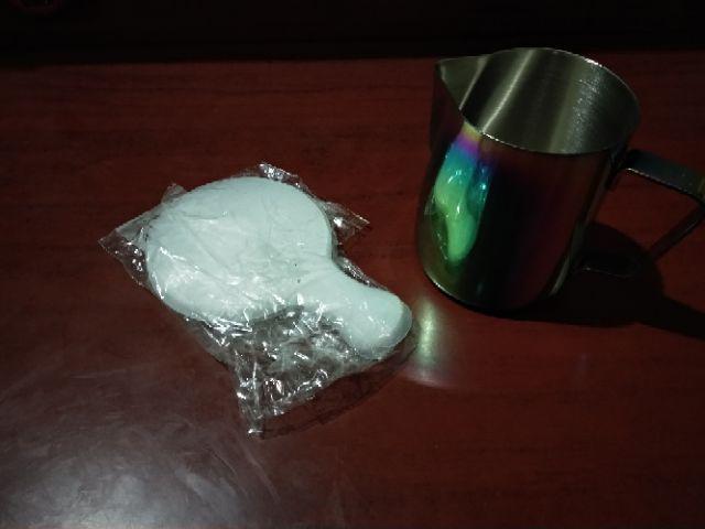 Milk Jug Rainbow 350ml Coffee Latte Jug Stainless Steamer Pitcher Kopi