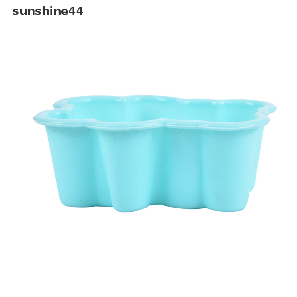 Sunshine 4PCS Cetakan Kue / Muffin Bentuk Beruang Lucu Bahan Silikon