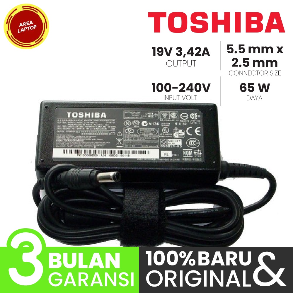 Adaptor Charger Toshiba L500 L505 L510 L515 ORI