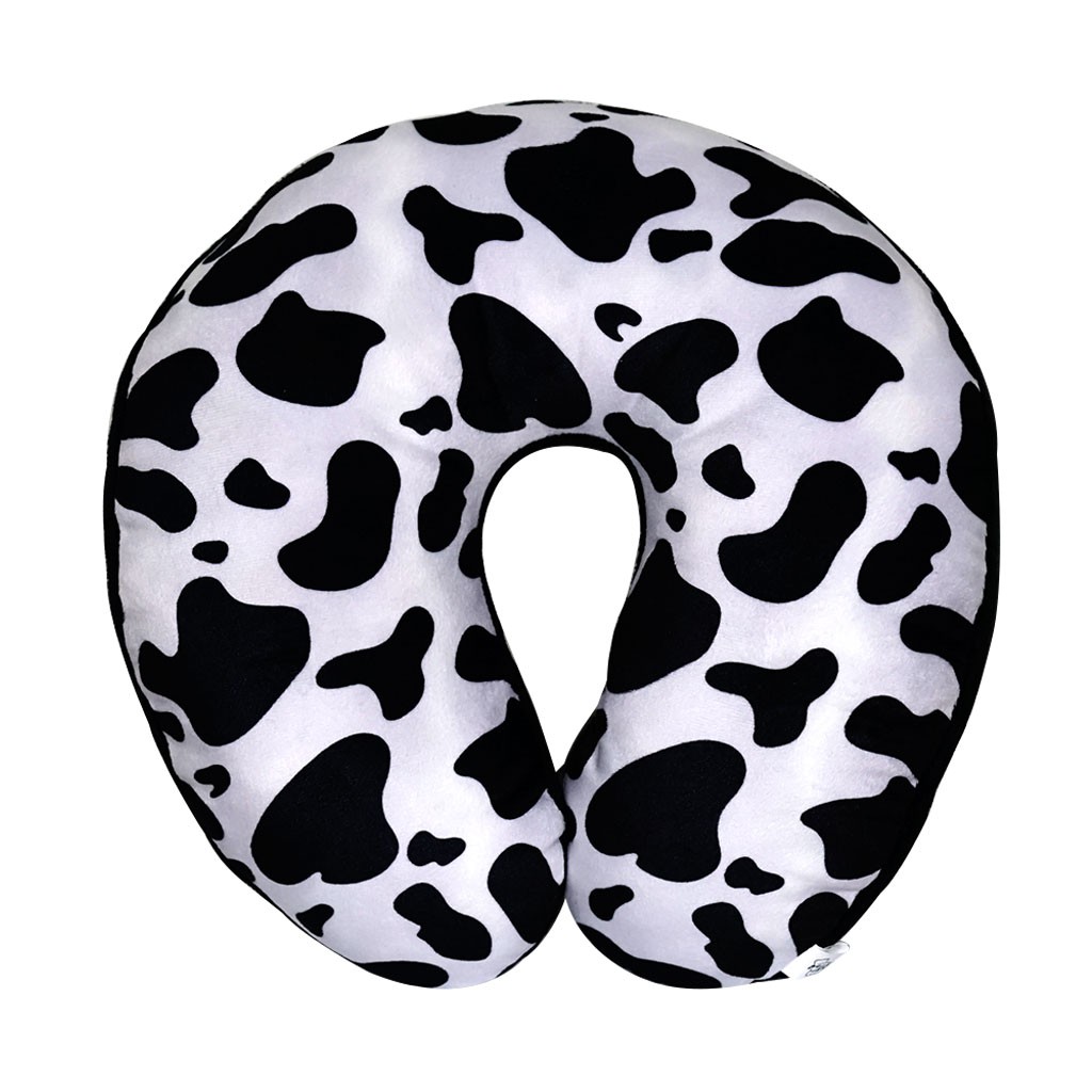 Bantal Leher Istana Boneka Neckrest Motif Cow Black White Bantal Leher Istana Boneka Neckrest Motif Cow Black White
