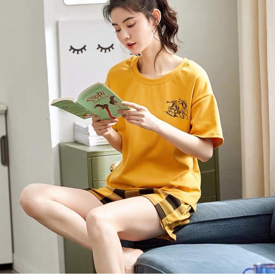 7BGP Baju Tidur Korea Wanita Leisure Wear Terbaru